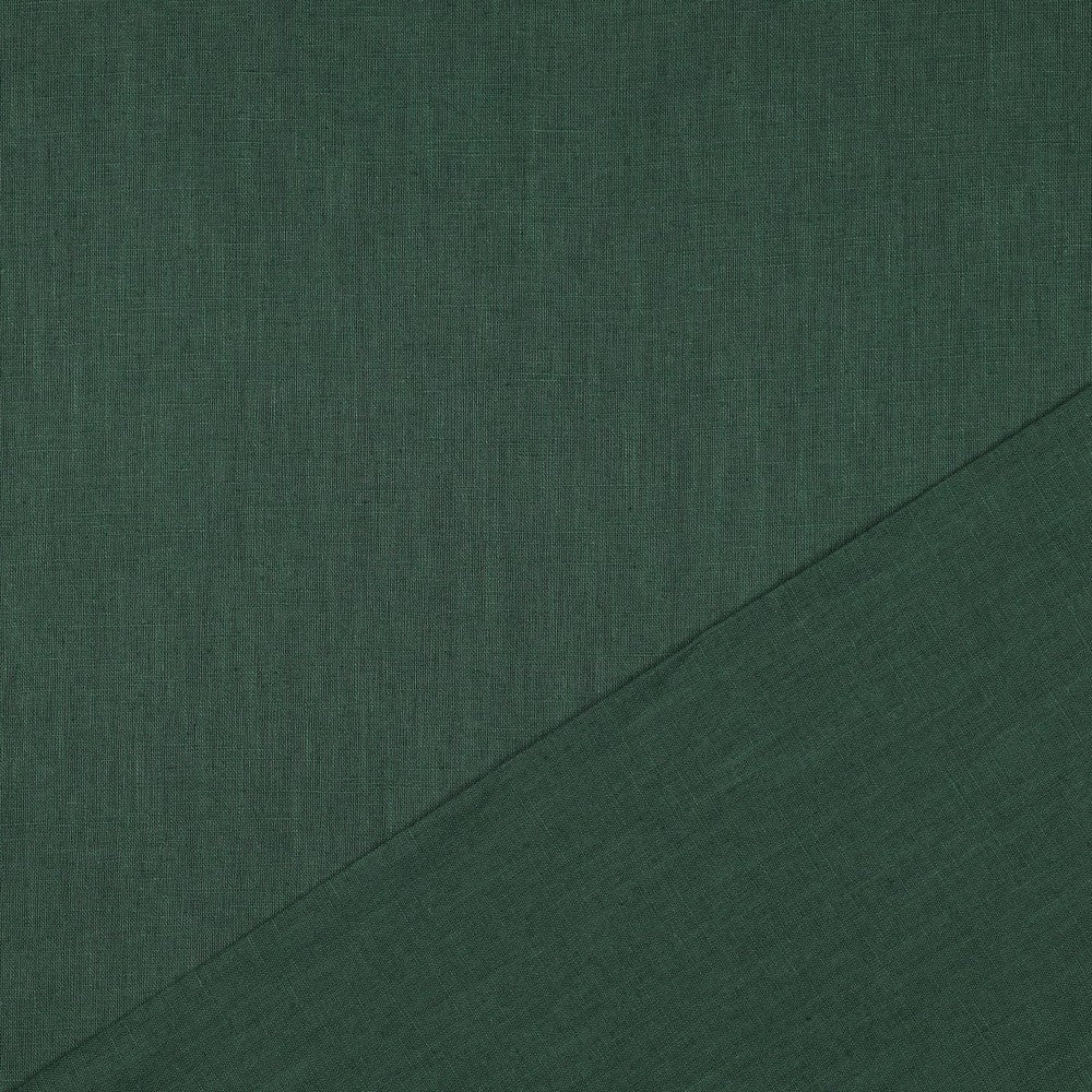 Washed Linen in Forest Green