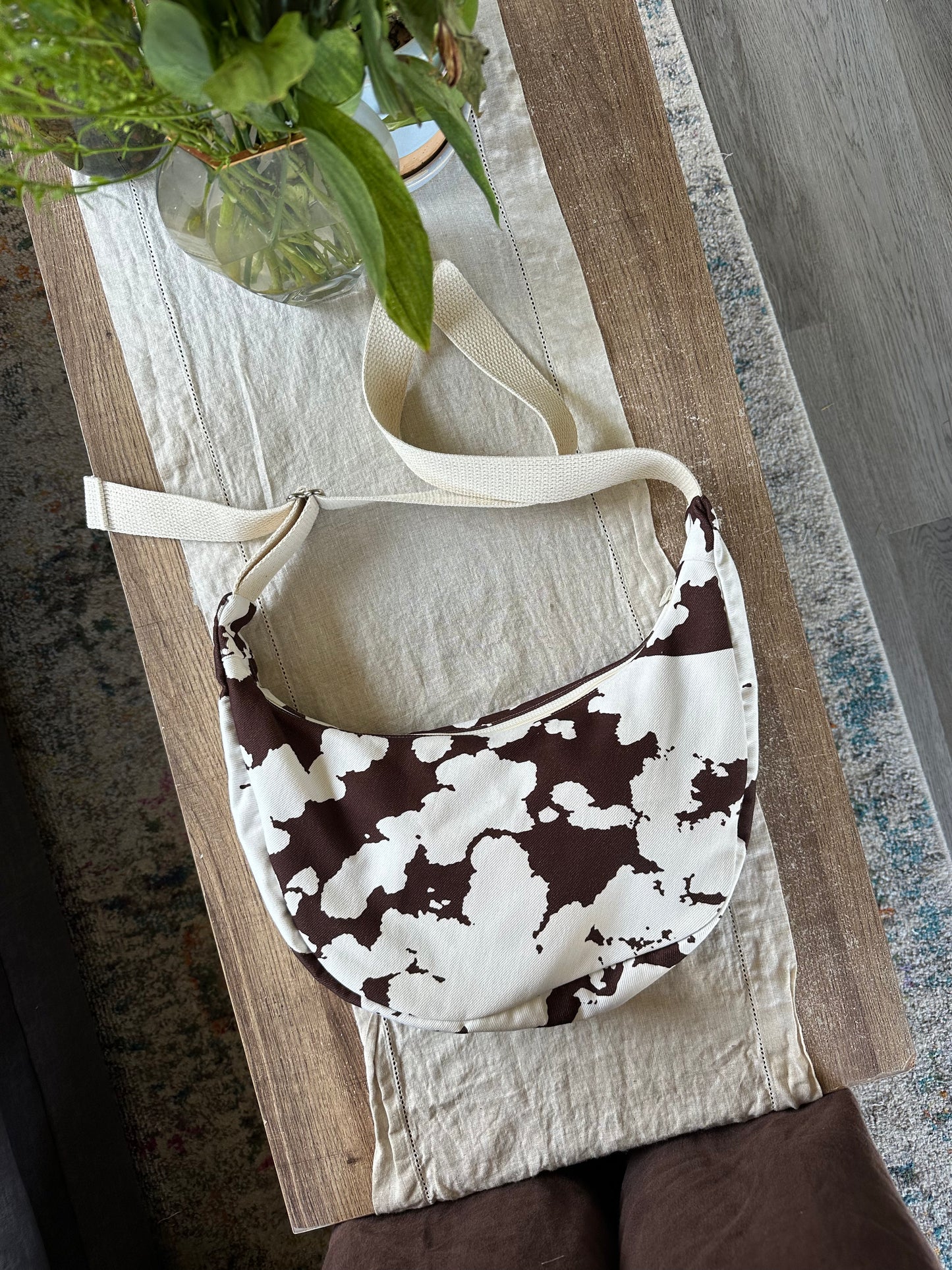 Jessie Cow Print Denim