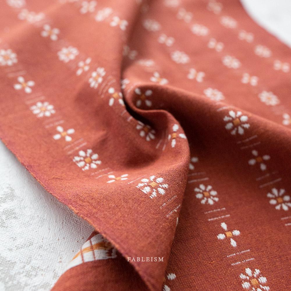 Forest Forage Welsummer Daisies by Fableism Fabric sold by 1/2 yard