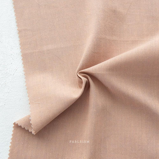 Halo Chambray Fabric by Fableism sold by 1/2 yard | Earthy rustic minimalist Bamboo/Cotton woven fabric for quilting, clothes