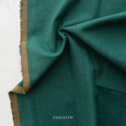 Subtle Texture Pineneedle Fabric by Fableism | Wild Sprout Wovens sold by the 1/2 yard | 100% Cotton woven fabric for quilting, clothes