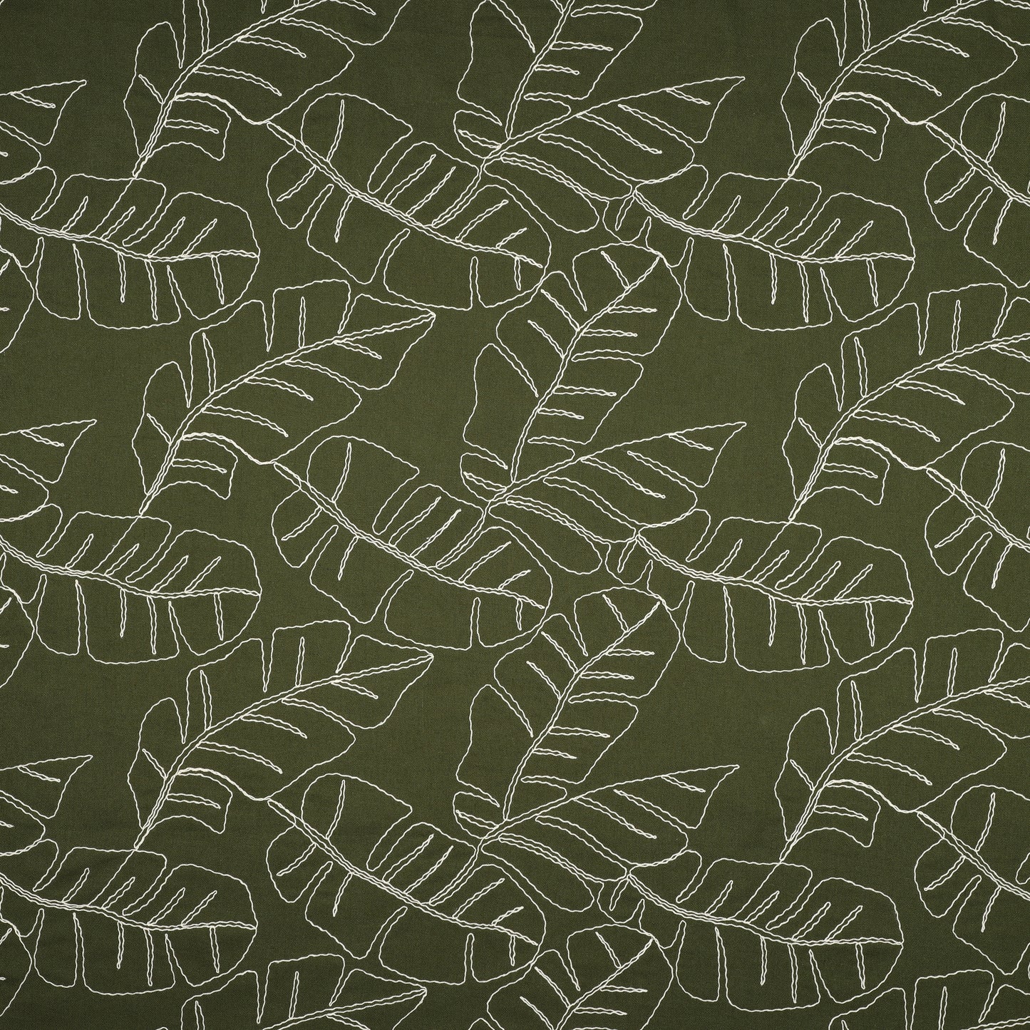 Embroidered Foliage Linen Viscose
