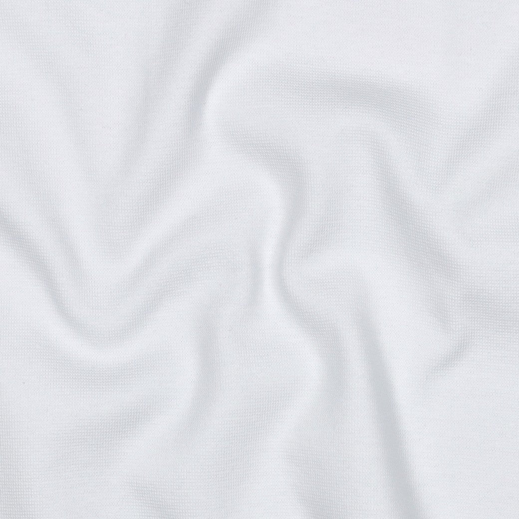 Organic Cotton Tubular Rib Knit - White