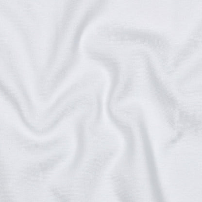 Organic Cotton Tubular Rib Knit - White