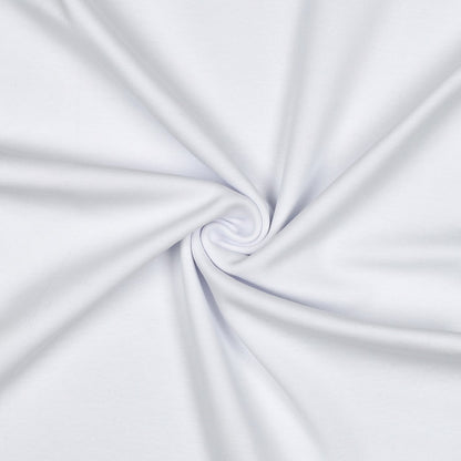 Organic Cotton Tubular Rib Knit - White