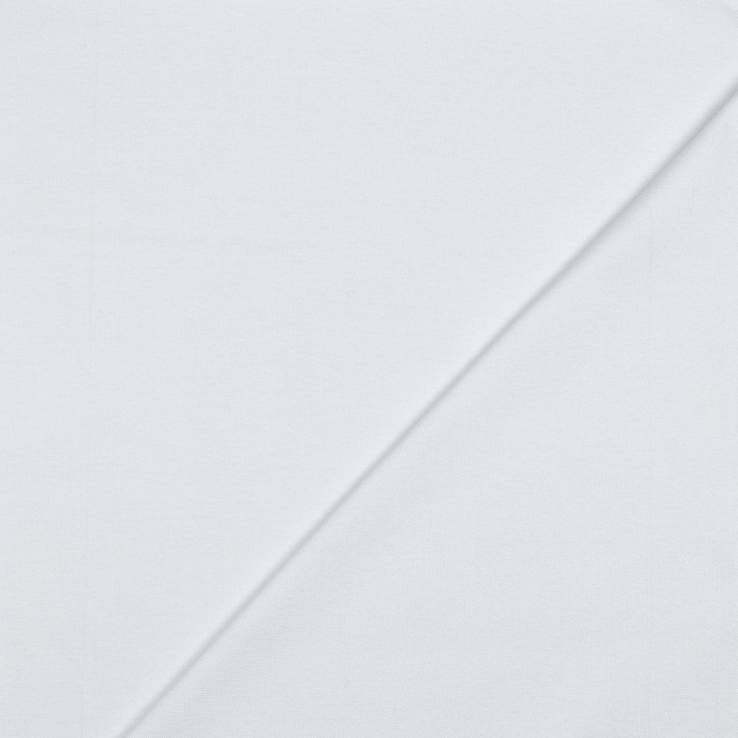 Organic Cotton Tubular Rib Knit - White