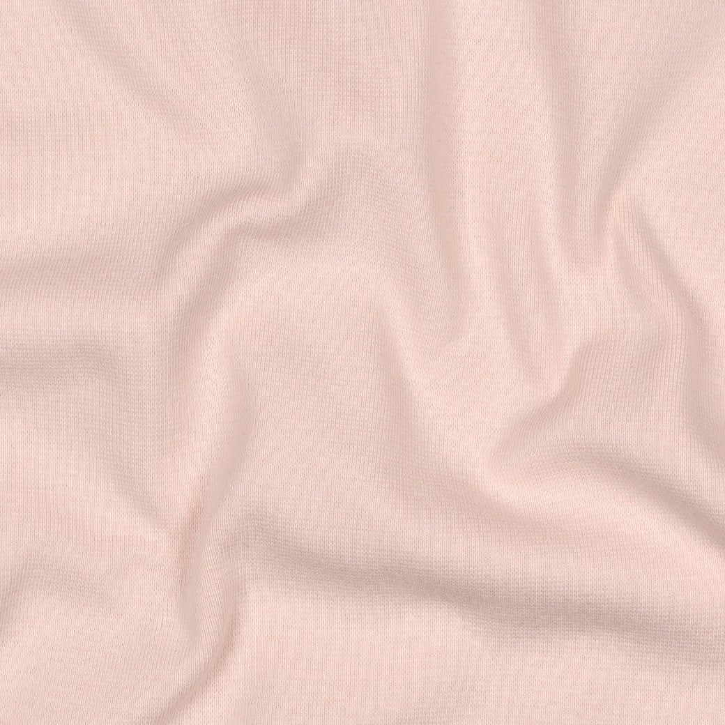 Organic Cotton Tubular Rib Knit - Light Peach