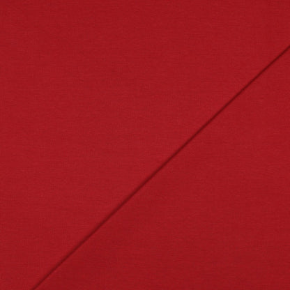 Organic Cotton Tubular Rib Knit - Red
