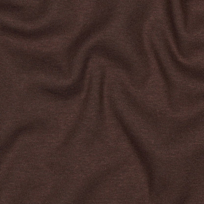 Organic Cotton Tubular Rib Knit - Brown