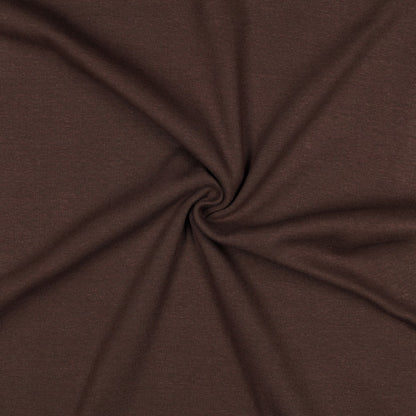 Organic Cotton Tubular Rib Knit - Brown