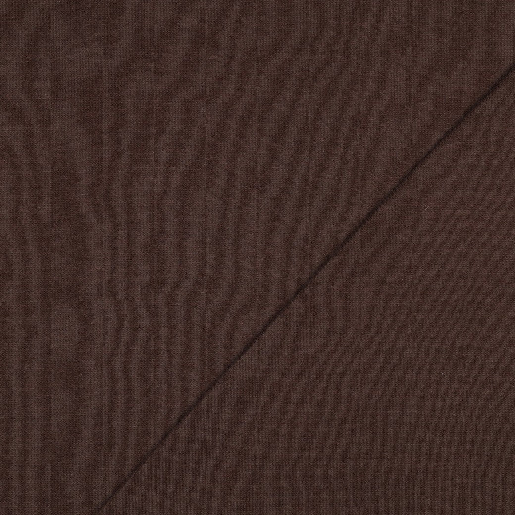 Organic Cotton Tubular Rib Knit - Brown