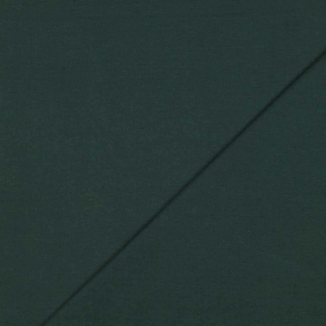 Organic Cotton Tubular Rib Knit - Forest Green