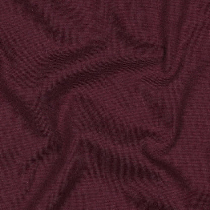 Organic Cotton Tubular Rib Knit - Aubergine