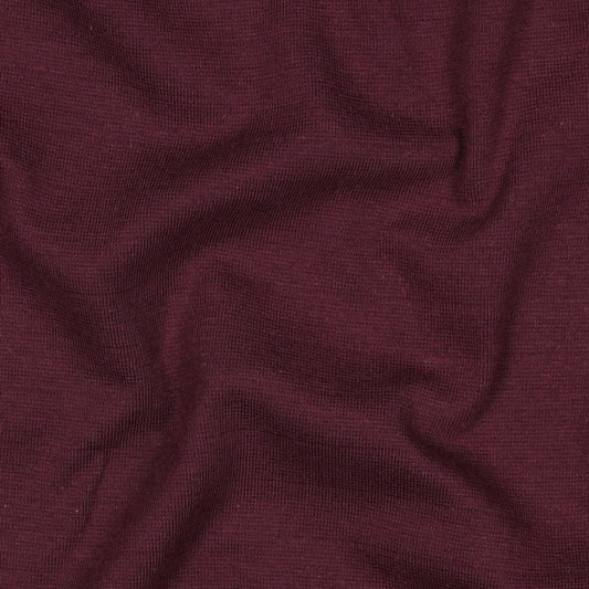 Organic Cotton Tubular Rib Knit - Aubergine