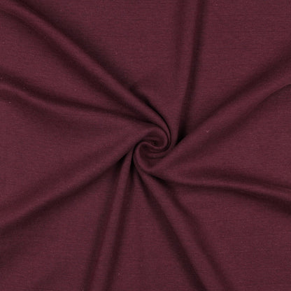 Organic Cotton Tubular Rib Knit - Aubergine