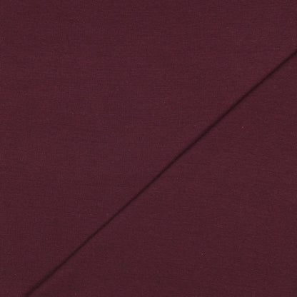 Organic Cotton Tubular Rib Knit - Aubergine