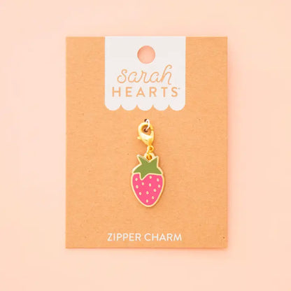 Strawberry Zipper Charm