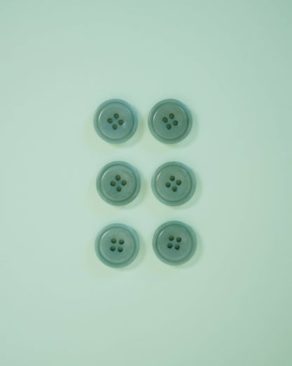 Jadite 3/4" Corozo Nut Buttons: Set of 6