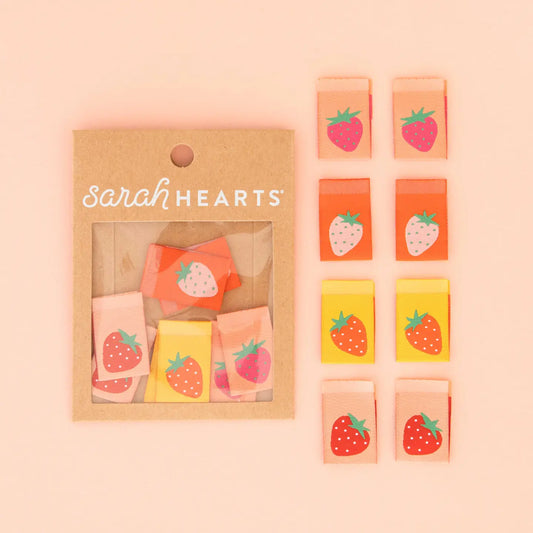 Strawberry Multicolor Sewing Label Tags