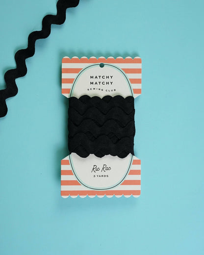 1" Licorice Big Ric Rac: 3 yards