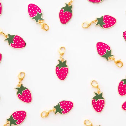 Strawberry Zipper Charm