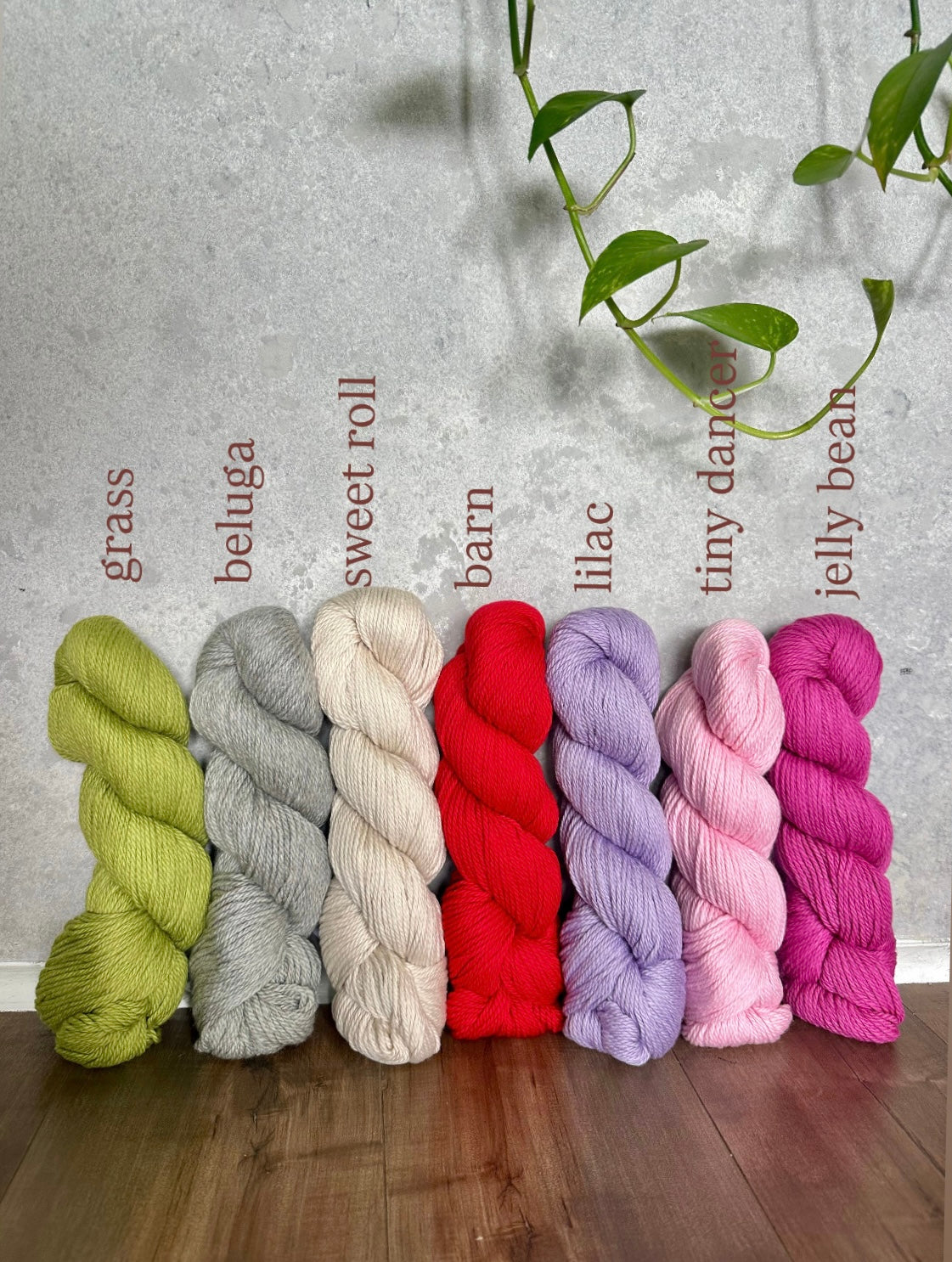 Worsted Wool/Cotton Sweater Yarn in Tiny Dancer