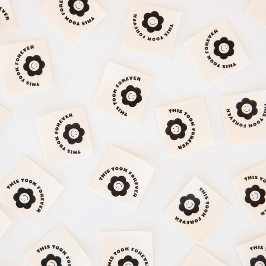 This Took Forever Organic Cotton Label Tags