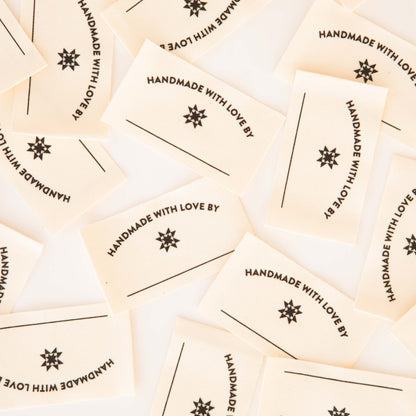 Handmade with Love By Organic Cotton Write-In Labels