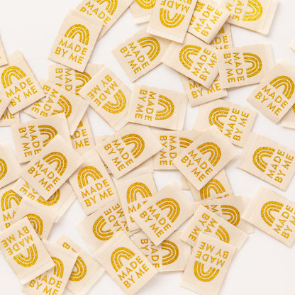 Made By Me Gold Woven Label Tags