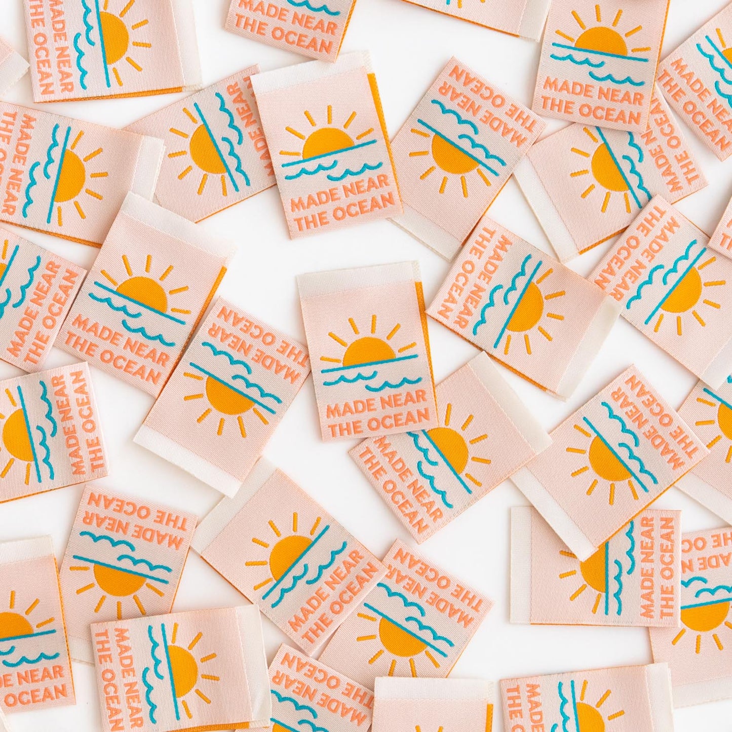 Made Near the Ocean Woven Clothing Label Tags