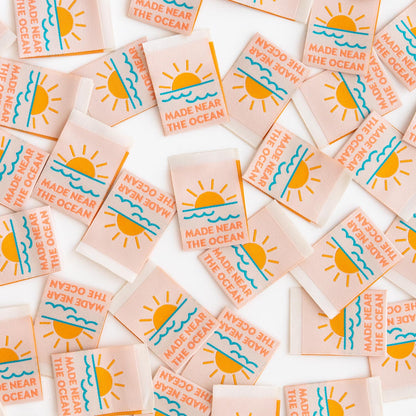 Made Near the Ocean Woven Clothing Label Tags