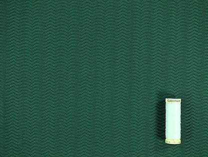 Deadstock Wave Textured Swim/Sport Jersey in Forest Green