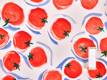 Tomato Stretch Denim in Off White