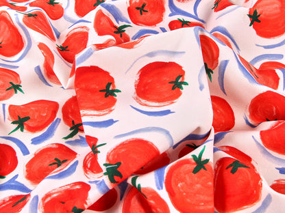 Tomato Stretch Denim in Off White