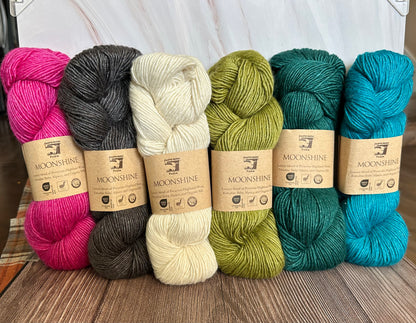 Moonshine Worsted Weight Yarn in June Bug
