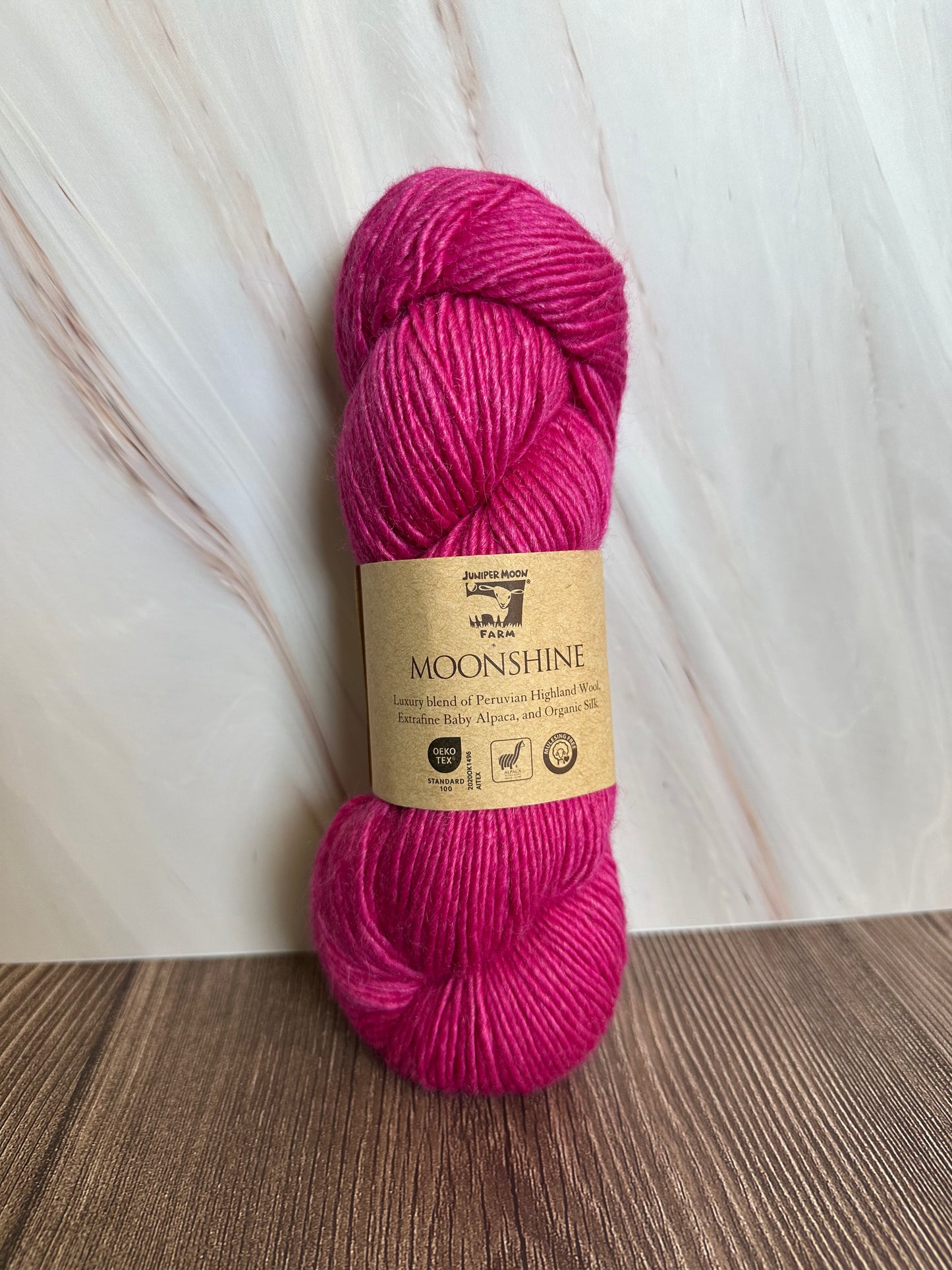Moonshine Worsted Weight Yarn in Enchanting Rose