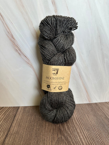 Moonshine Worsted Weight Yarn in Charcoal
