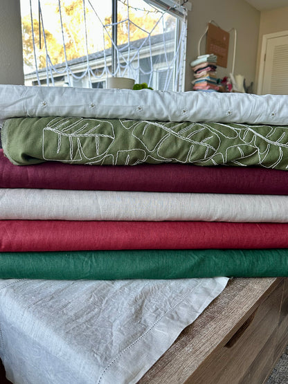 Washed Linen in Red Wine