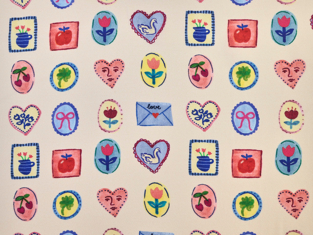 Love Letter Viscose Crepe