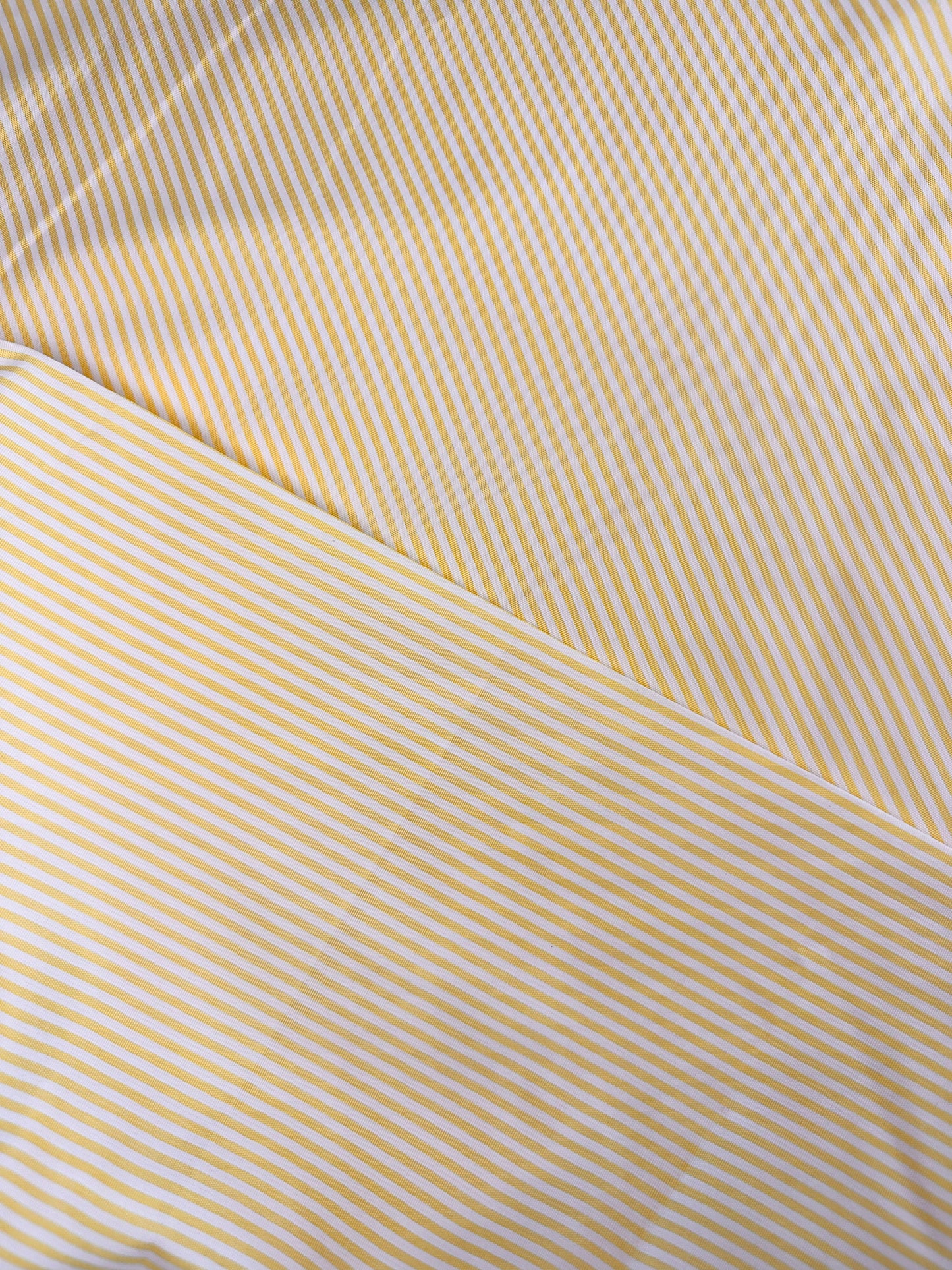 Deadstock Striped Yellow/White Fabric