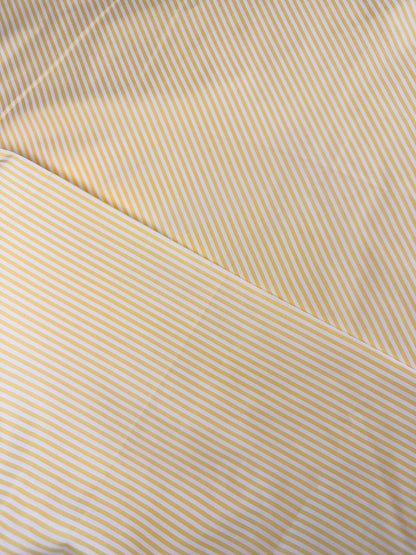 Deadstock Striped Yellow/White Fabric
