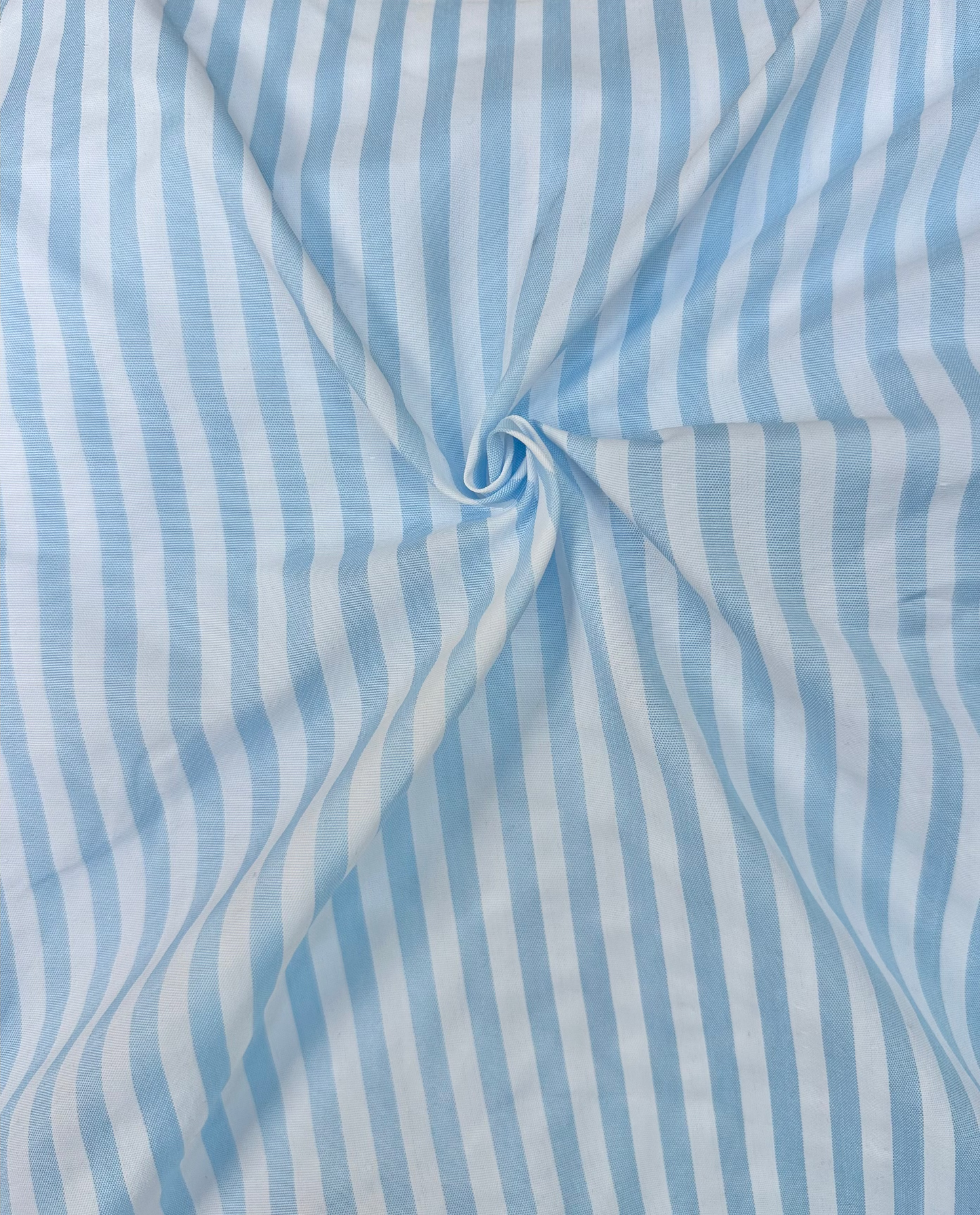 Deadstock Striped Fabric in Blue/White