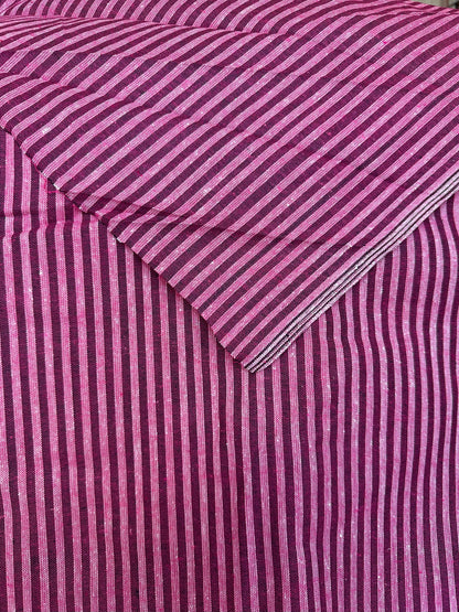Woven Striped Cotton in Pink