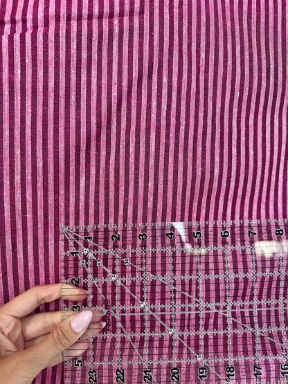 Woven Striped Cotton in Pink