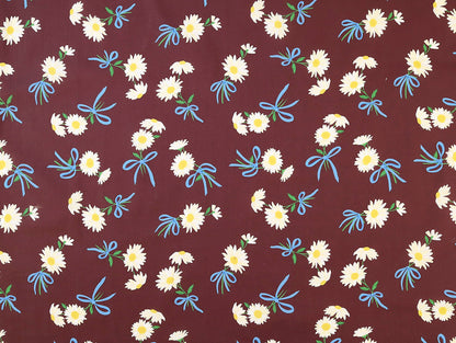 Daisy Beau Cotton Lawn - Maroon