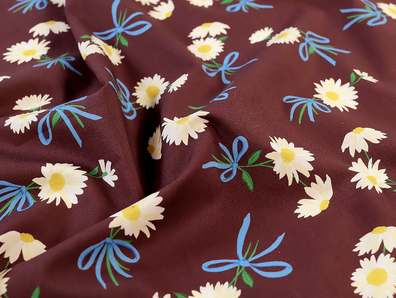 Daisy Beau Cotton Lawn - Maroon