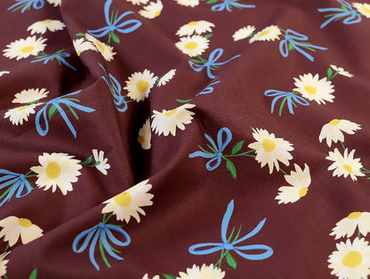 Daisy Beau Cotton Lawn - Maroon