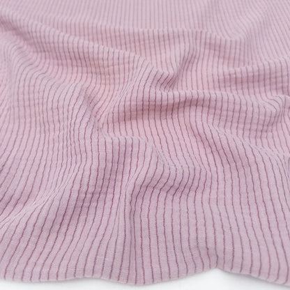 Organic Cotton Gauze Lilac Stripes