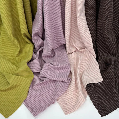 Organic Cotton Gauze Lilac Stripes