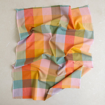 Lumiere Happy Checkers Cotton in Bloom